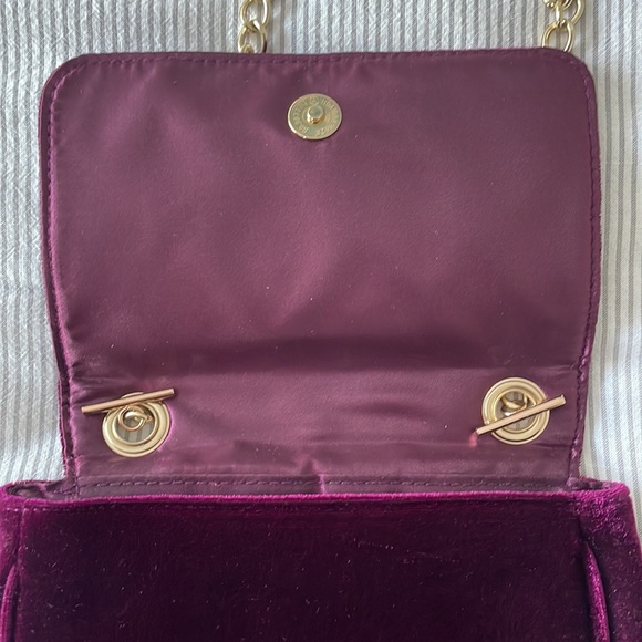 4 for $50 Velvet burgundy crossbody bag - Picture 4 of 6